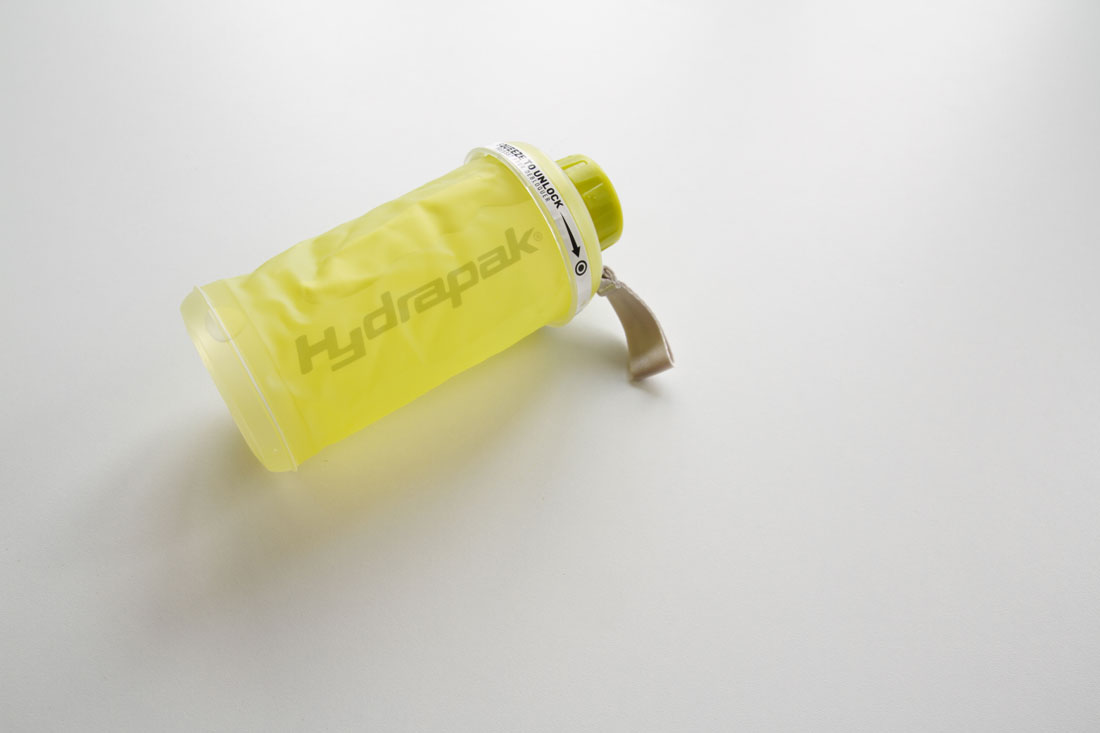 La bouteille compressible Hydrapak Stash, 2015, Ph. Moctar KANE.