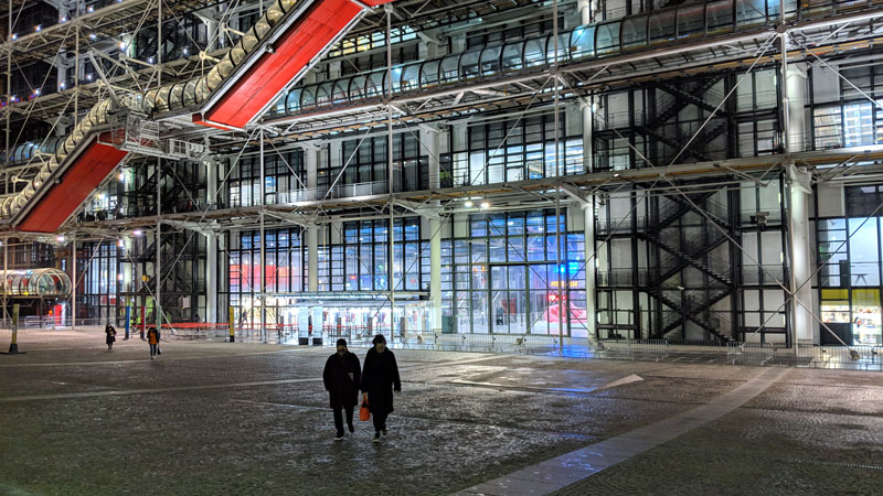 Centre Pompidou, prise avec Google Pixel 3 XL, Paris 2019, Ph. Moctar KANE.