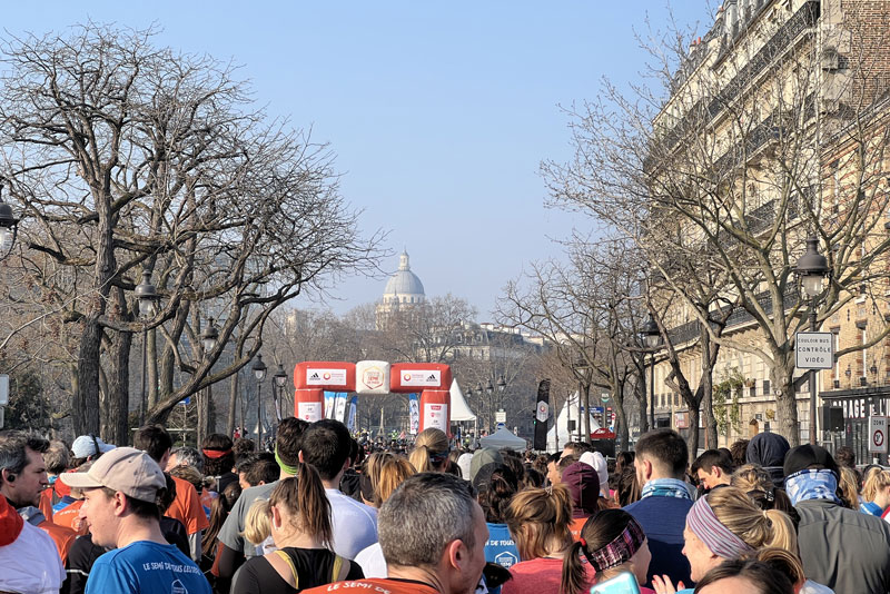 Semi-marathon de Paris, avant le départ, 06 03 2022, Ph. Moctar KANE.
