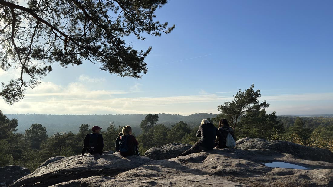 A Apremont, randonnée d'automne à Fontainebleau, 11 2022, Ph. Moctar KANE.